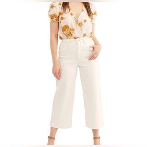 Free People - We The Free CRVY Lace-Up Cropped Wide-Leg Jeans Women’s Size 29